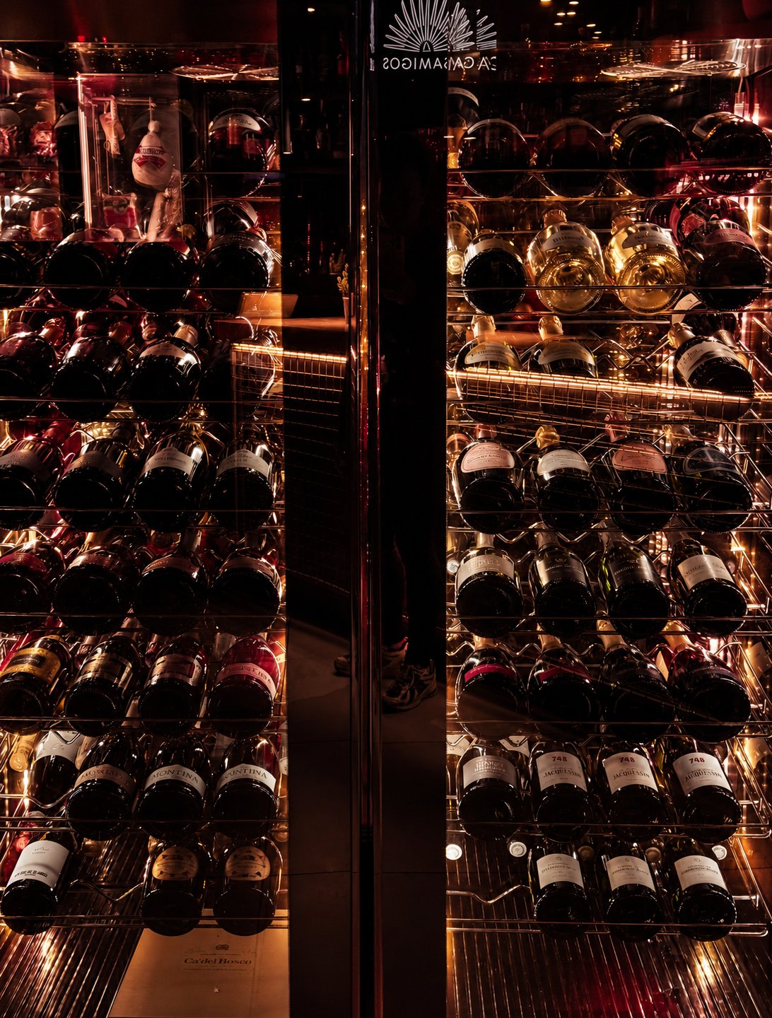La cantina: Ca' del Bosco, Jacquesson, La Montina